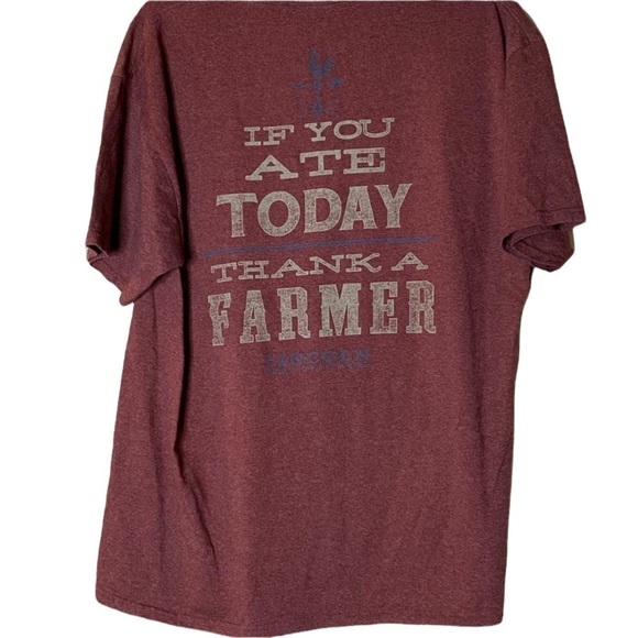 Lincoln Outfitters Maroon Size Large Tee, Unisex - Picture 1 of 4